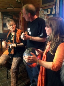 Dyan on uke with Bruce and Wendy